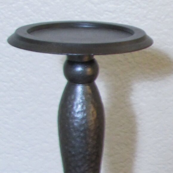 Beautiful Heavy Pair of Bronze Finish Candle Holders - Picture 2 of 3